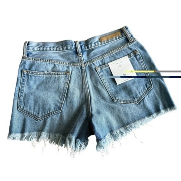Cello Pants - Cello Distressed Cut Off Denim Shorts Size Medium New With Tags